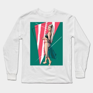 Popart girl Long Sleeve T-Shirt